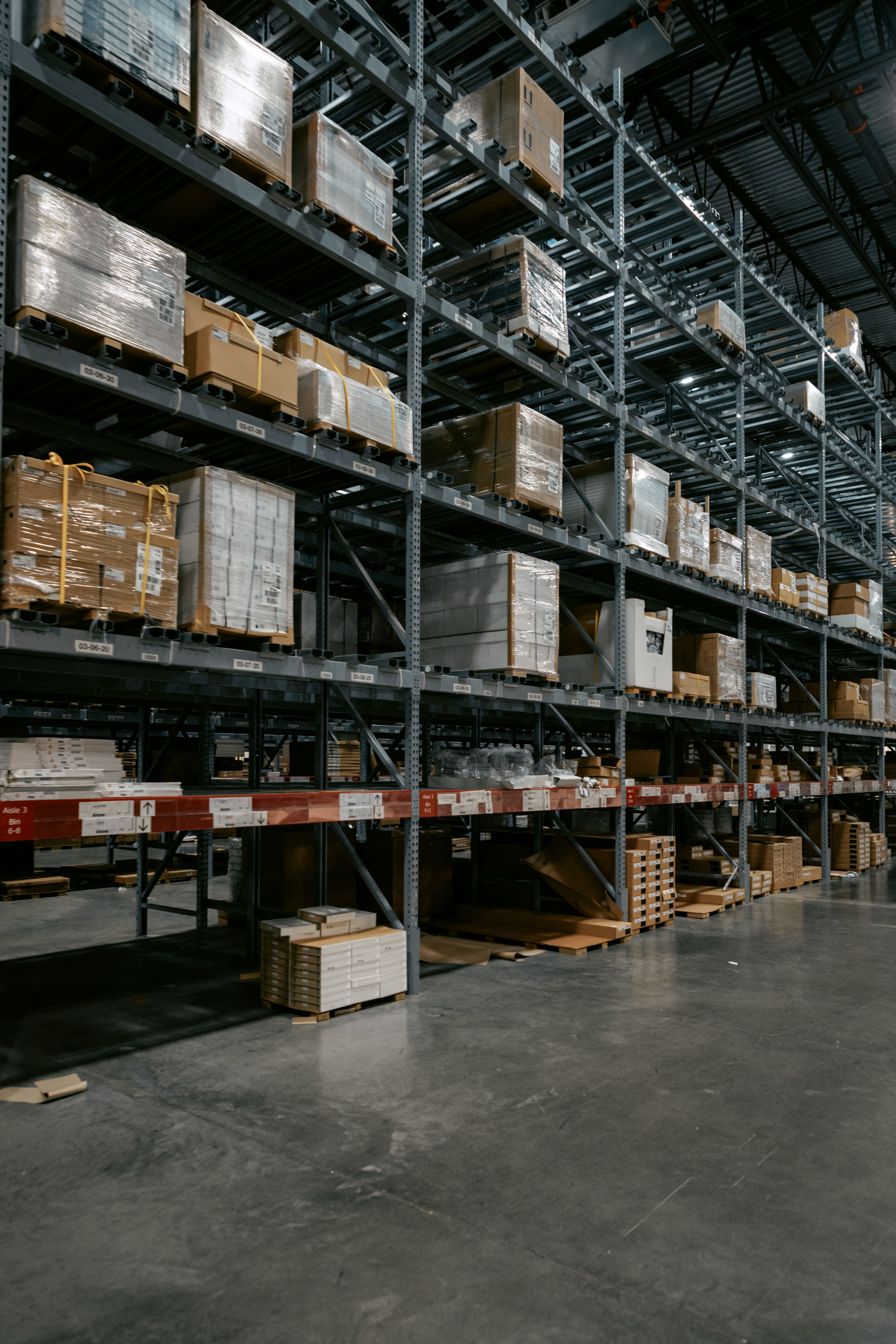 Modern warehouse storage facility